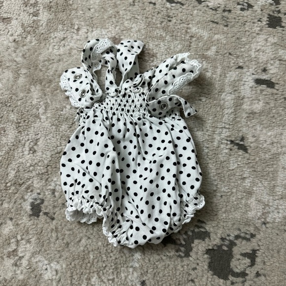 For Love & Lemons Baby Girl Polka Dot One Piece Size 0-3 Months - Picture 2 of 3